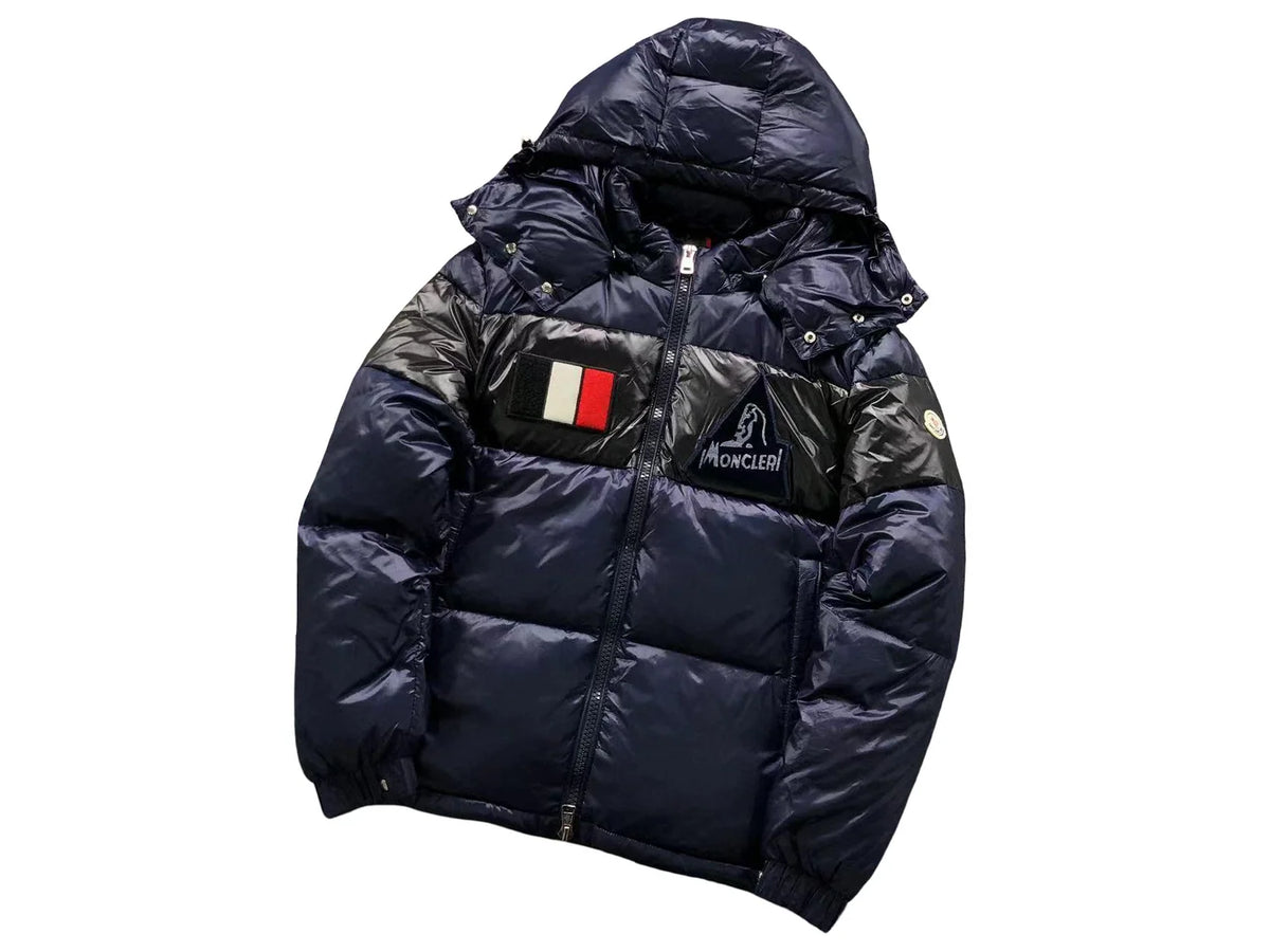 Moncler Gary Down Jacket – Men's Quilted Puffer in Navy