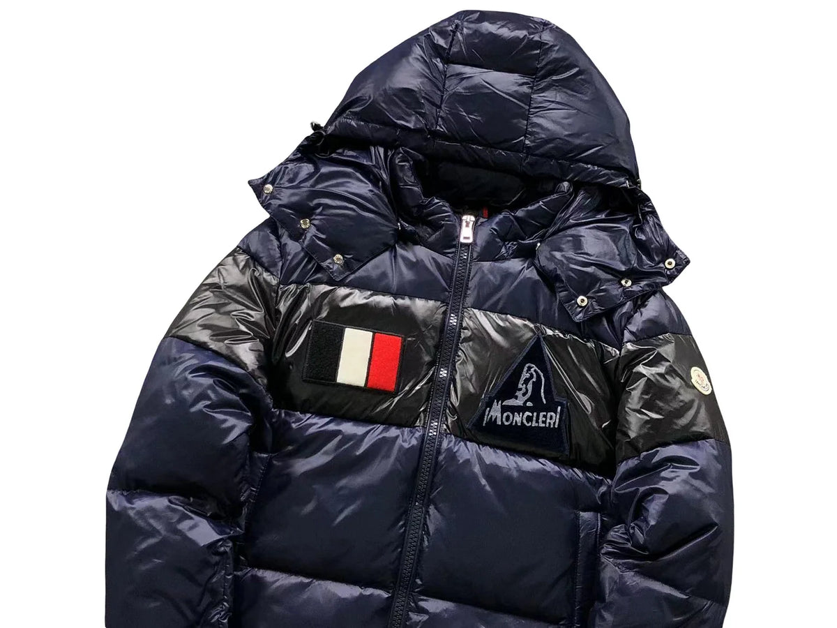 Moncler Gary Down Jacket – Men's Quilted Puffer in Navy