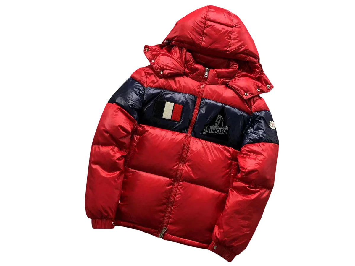Moncler Gary Down Jacket – Men's Quilted Puffer in Red