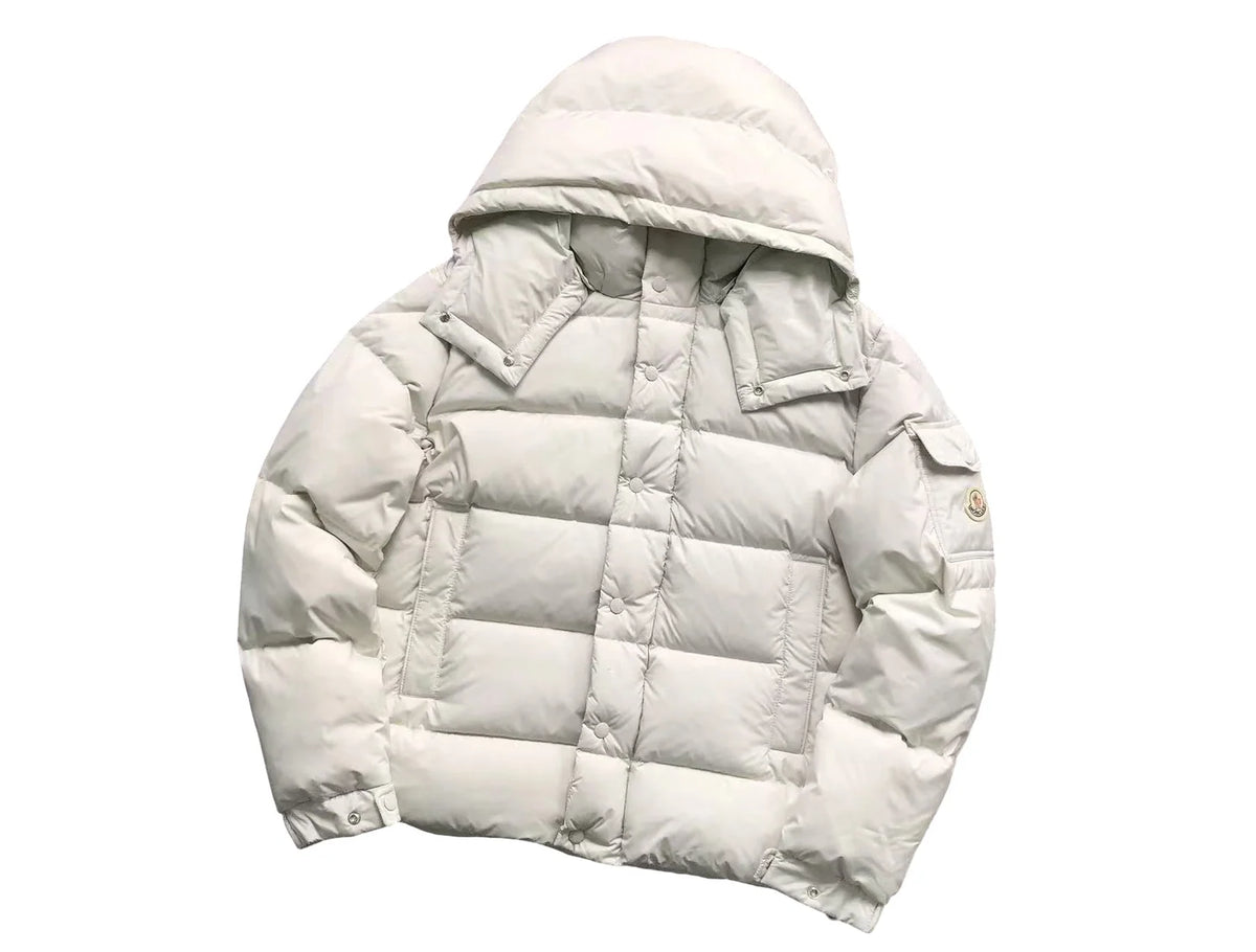 Moncler Vezere Down Jacket – Men's Quilted Puffer in White