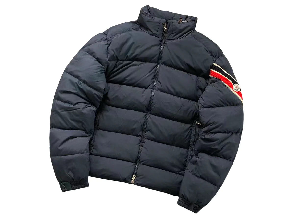Moncler Solayan Down Jacket – Women's Quilted Puffer in Navy