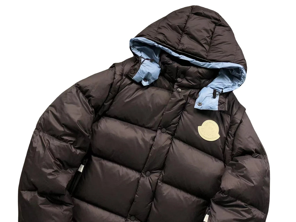 Moncler Cyclone Down Jacket – Men's Quilted Puffer in Brown
