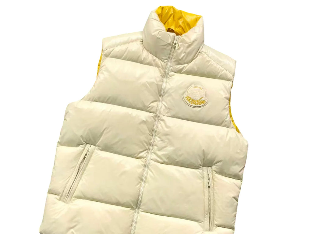 Moncler Lipsi Gilet – Women's Quilted Down Vest in Ivory