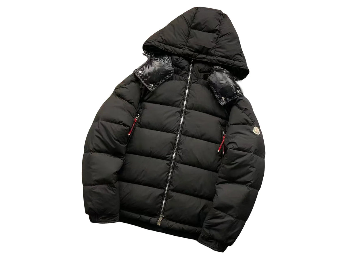 Moncler Poirier Down Jacket – Men's Quilted Puffer in Black